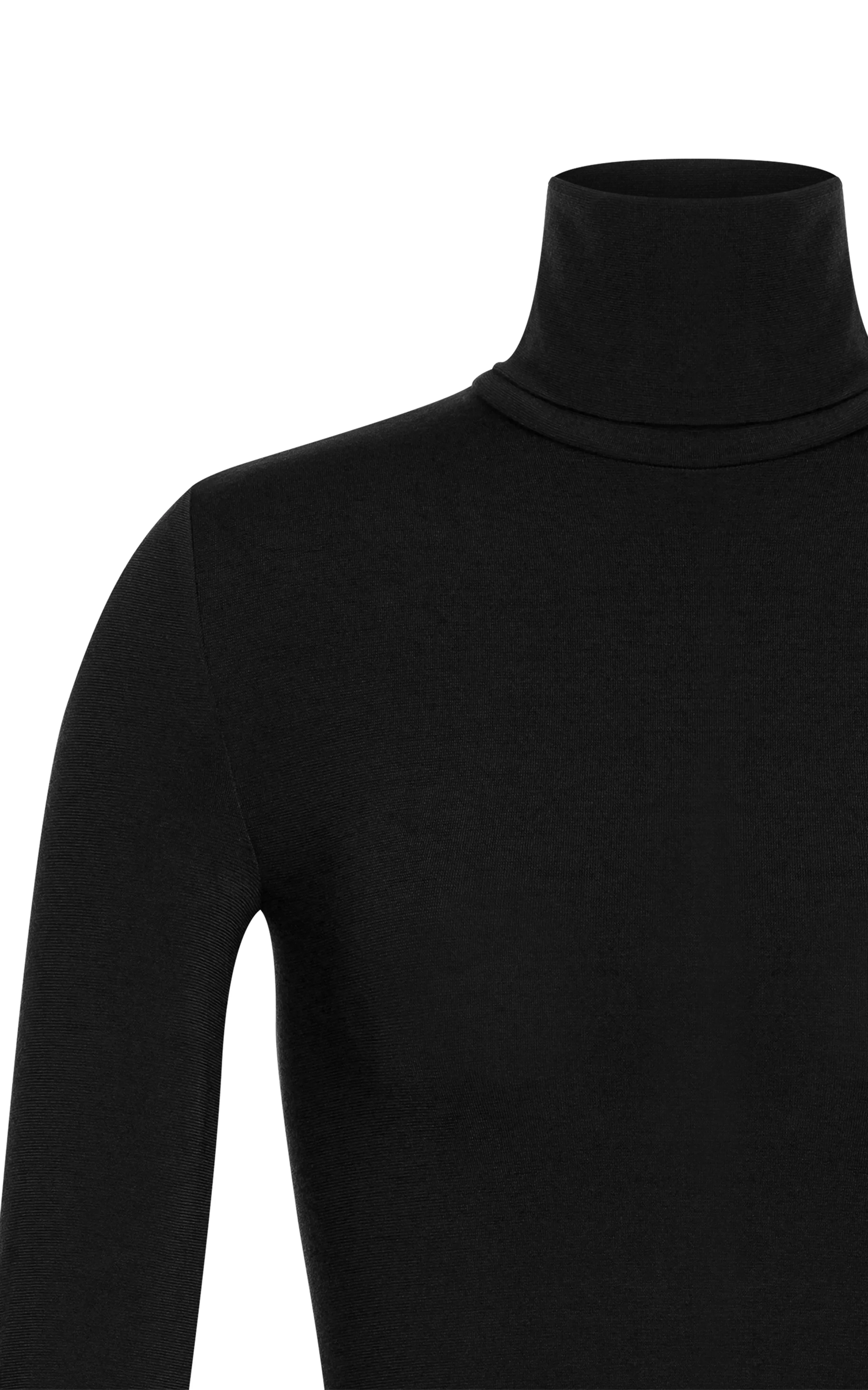 Wolford Colorado Turtleneck Jersey Thong Bodysuit