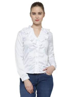 Women Fashionable Long Sleeves Polyester Shirt