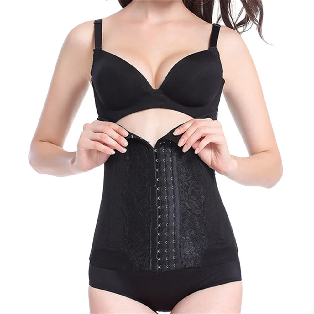 Women Floral Bodysuits Shapewear Underwear Plus size Body Shaper Waist Corsets Buckle In The Crotch High-elastic SM6