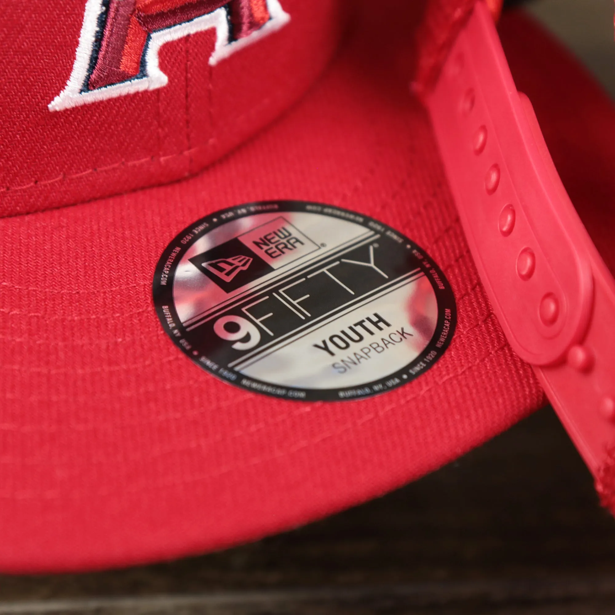 Youth Anaheim Angels MLB 2022 All Star Game Mesh Back 9Fifty Snapback Cap | ASG 2022 Red Trucker Hat